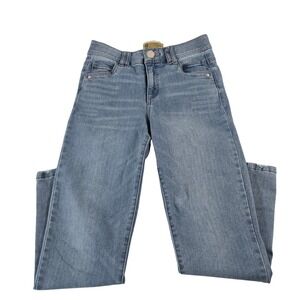 Democracy Ab Solution Skinny Jeans Light Wash Raw Hem Blue Size 4 B298N3PKXX‎